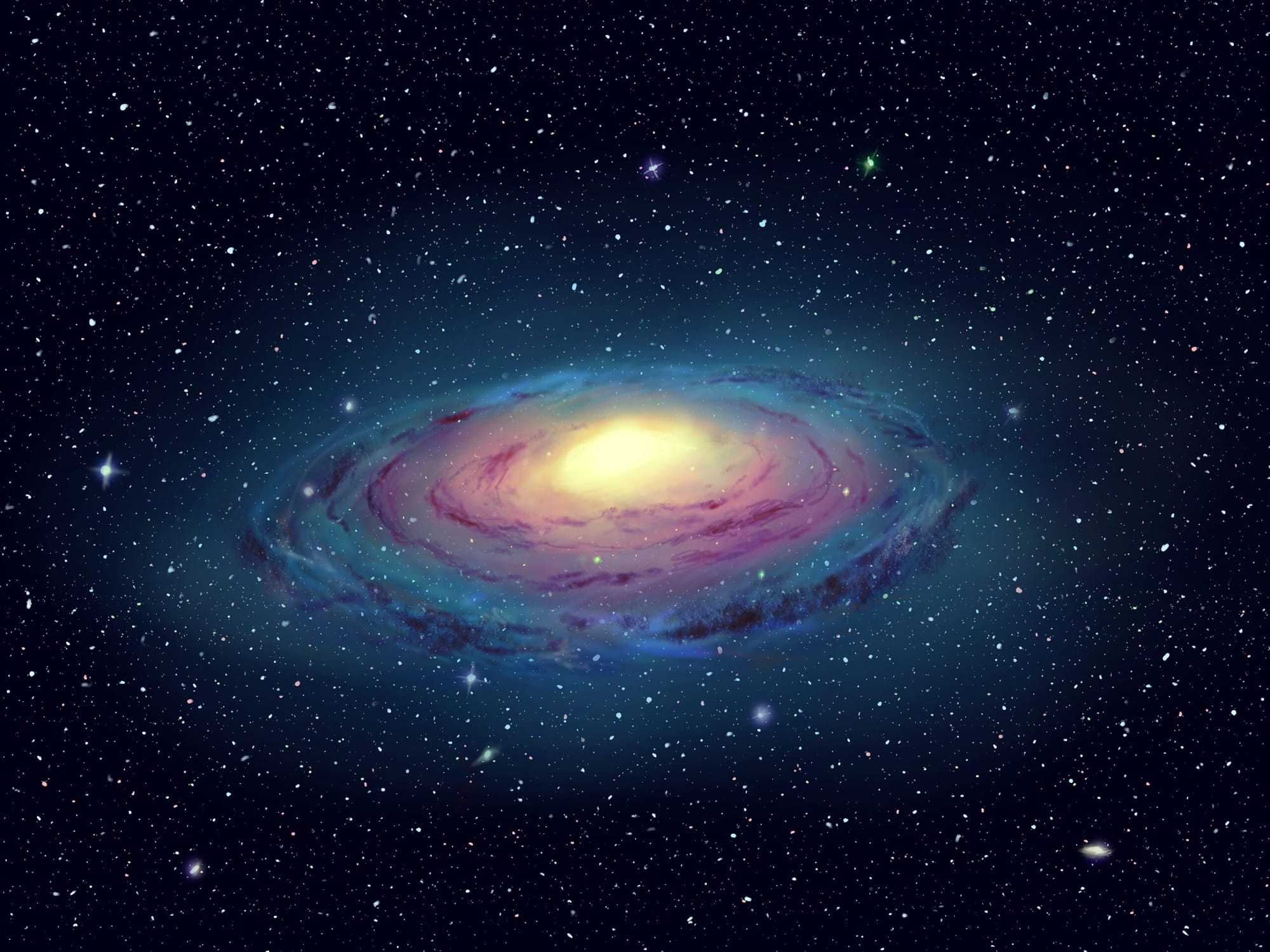 Galaxy design - Artwork - Digital artwork of a brightly-lit galaxy